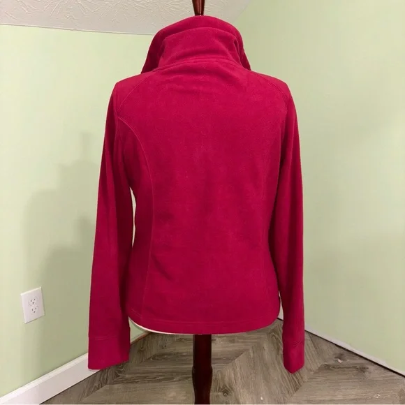 Harley Davidson Embroidered Full Zip Fleece Jacket Red Women’s Sz XL - Picture 2 of 7